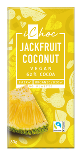 iChoc Jackfruit Coconut Vegan 62% Cacao 80GR
