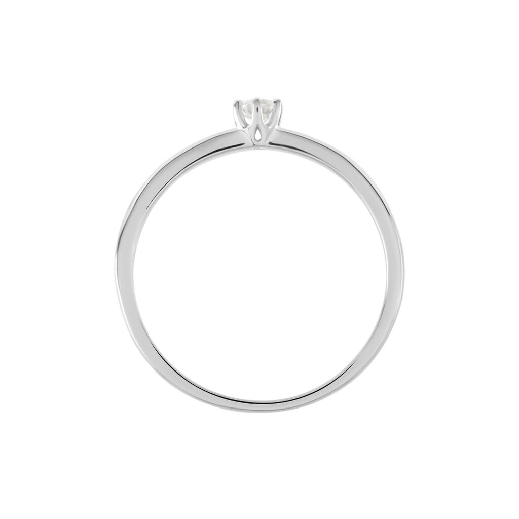 Solitaire  Natalia Platine Blanc Diamant