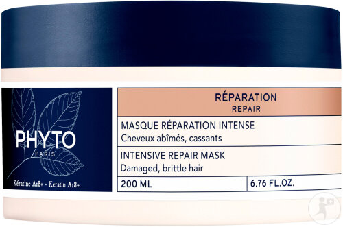 Phyto Paris Réparation Masque Réparation Intense Cheveux Abîmés Cassants Pot 200ml