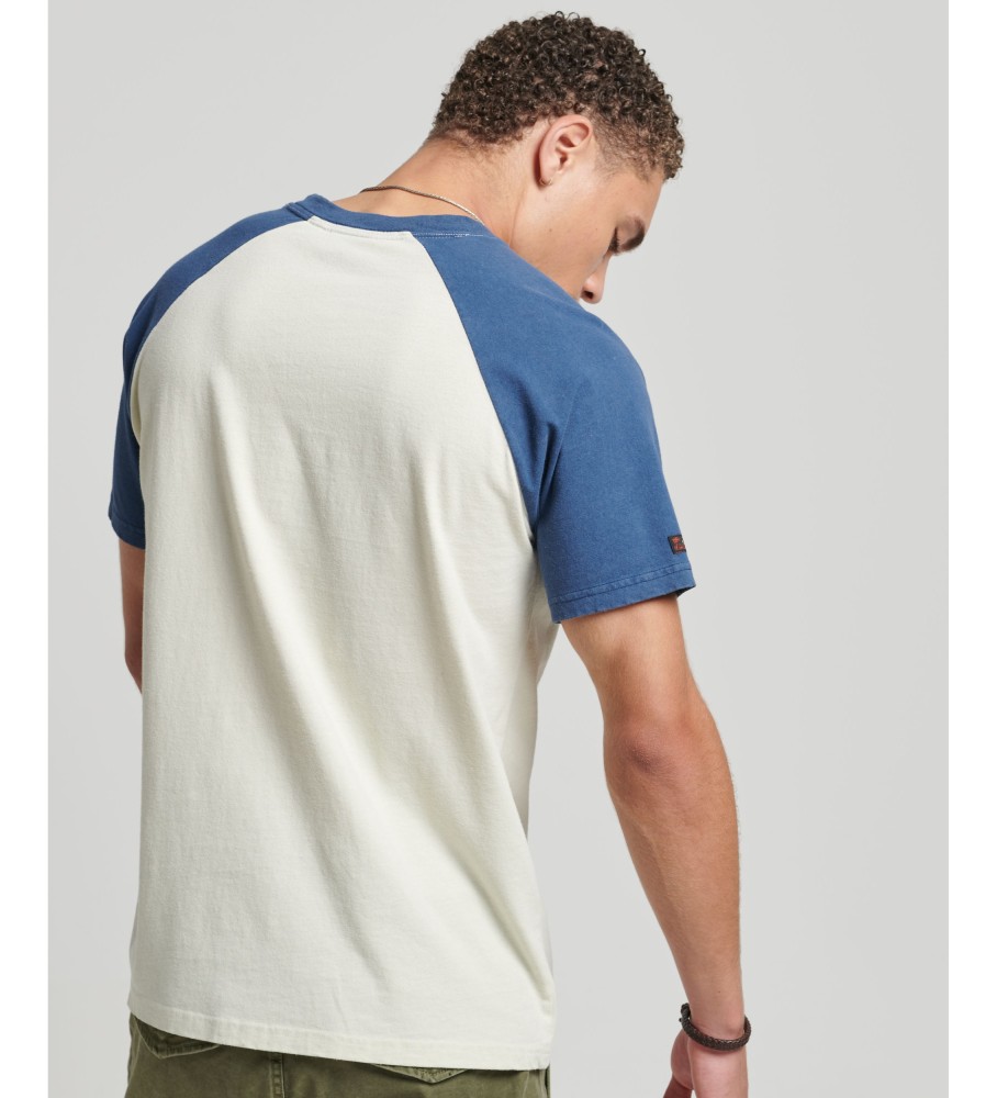 Superdry Camiseta Vintage Venue Classic blanco roto