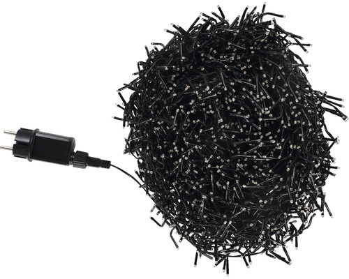 LED cluster lichtketting Lafiora 30 m + 10 m aansluitdraad 3000 LED's warmwitte lichtkleur incl. timer en dimmer