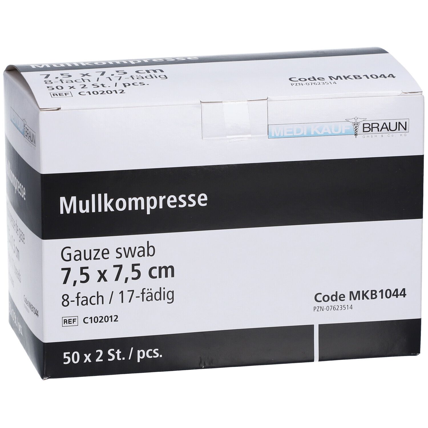 Mullkompressen 7,5 x 7,5 cm steril