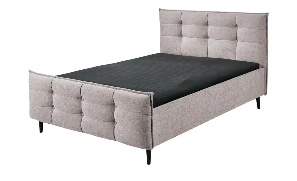 Polsterbettgestell Mario B Pastellrosa 140 cm