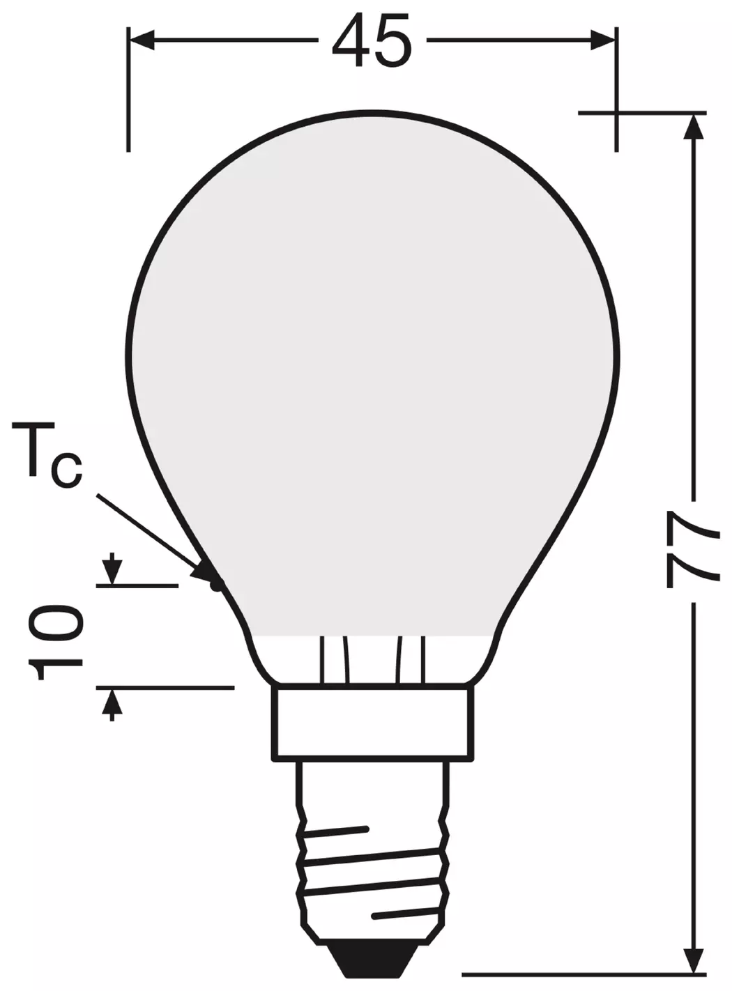 LED-Tropfen E14/2,9 Watt/Energie C