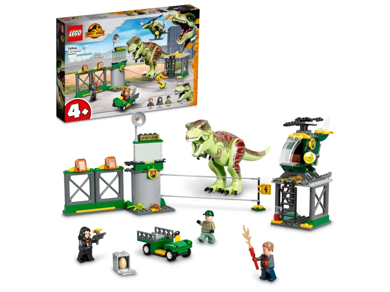 LEGO Jurassic World 76944 T. rex på dinosaurflugt