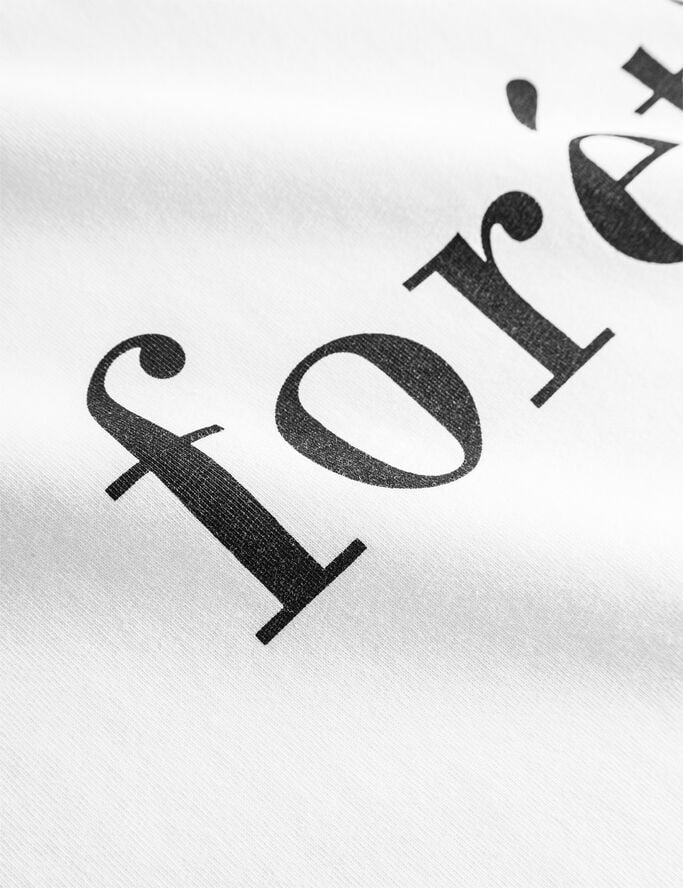 Forét AMBER T-SHIRT White/black