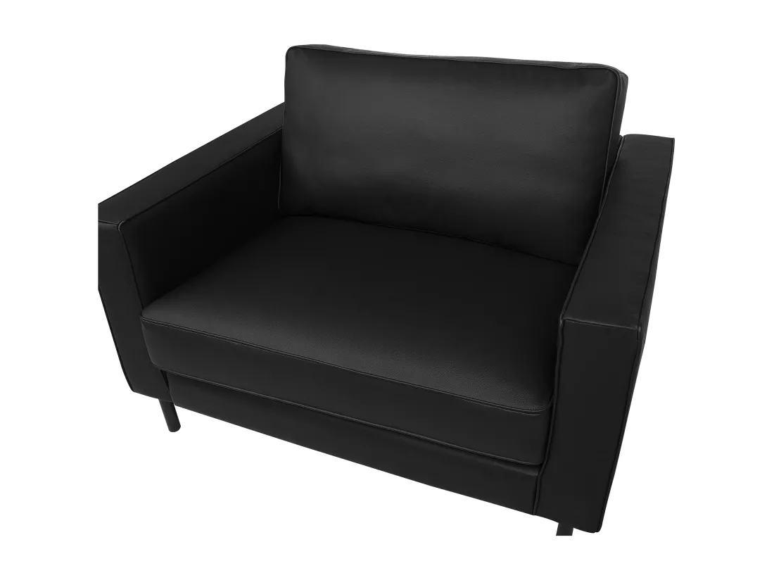 Fauteuil SAVALEN Cuir Noir