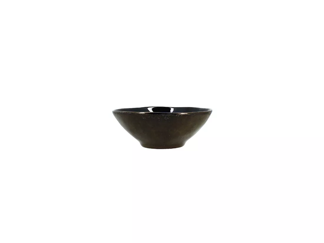 Ogo Living - Lot 6 Assiettes Coupes Certaldo 15cm En Gres Marron