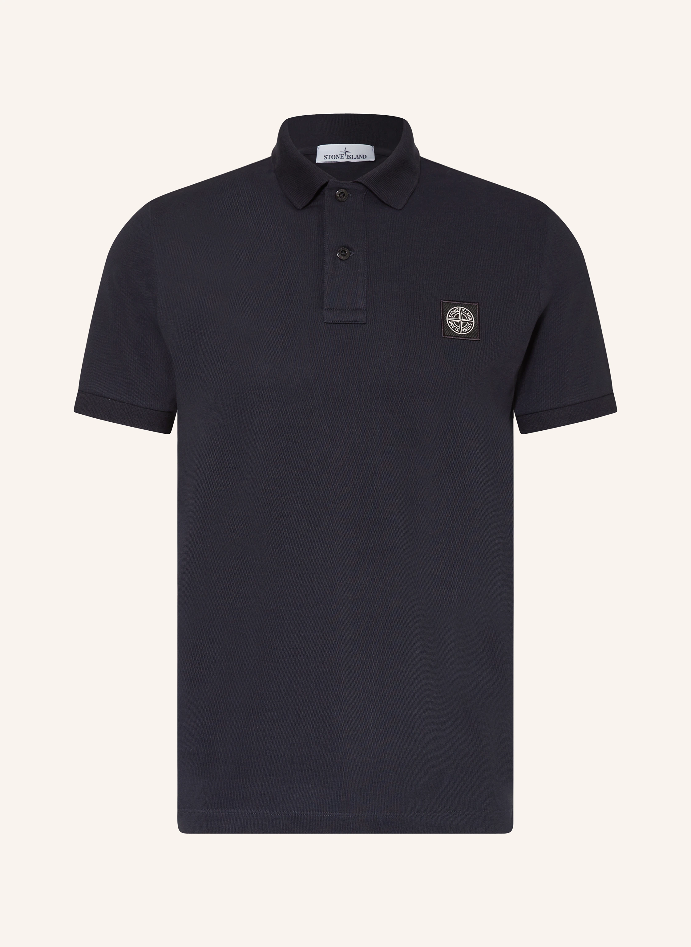 STONE ISLAND Piqué-Poloshirt Slim Fit