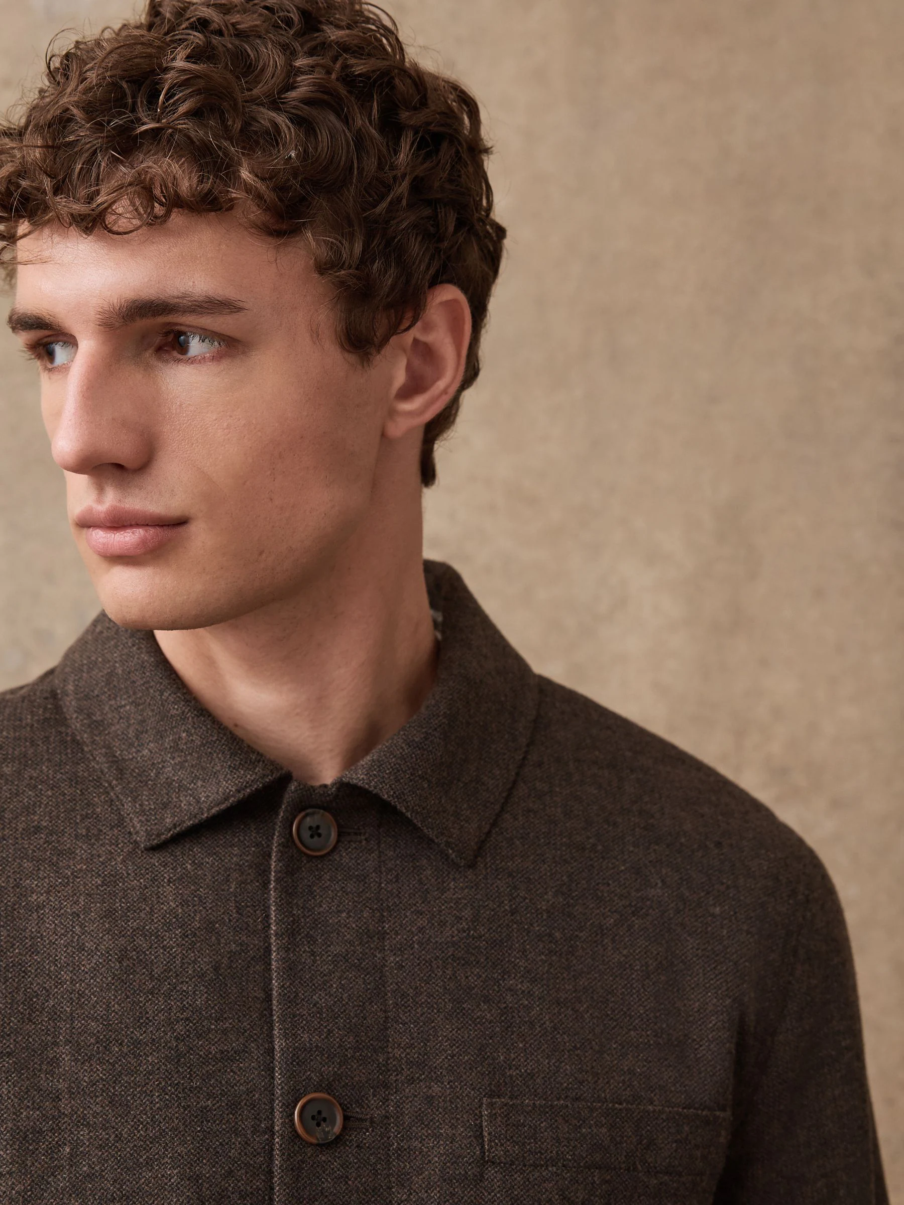 Bruin - Smart Textured Chore Jacket With Wool