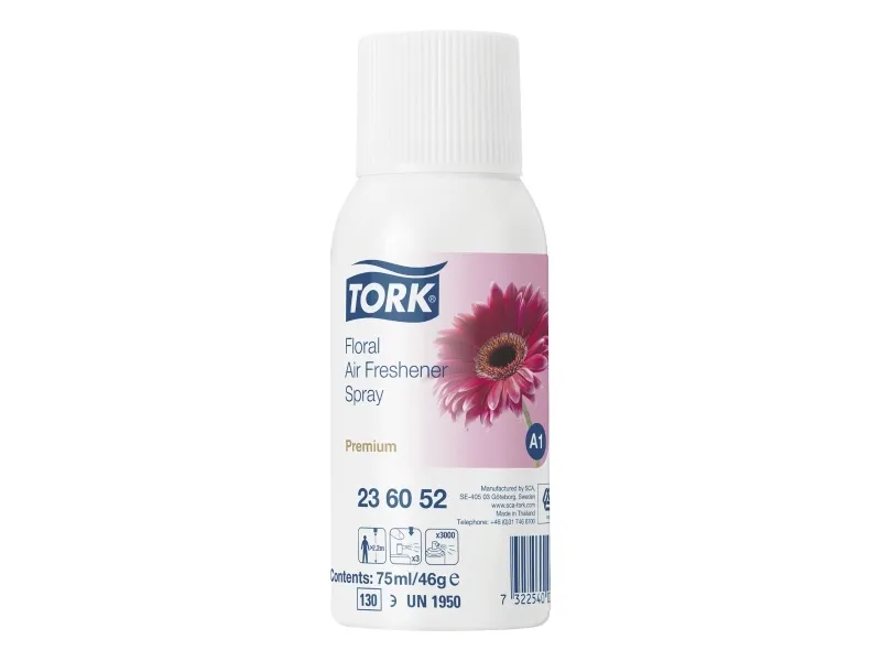Duftfrisker Tork A1 Airfresh Premium Spray Blomst 75 ml - (12 stk.)