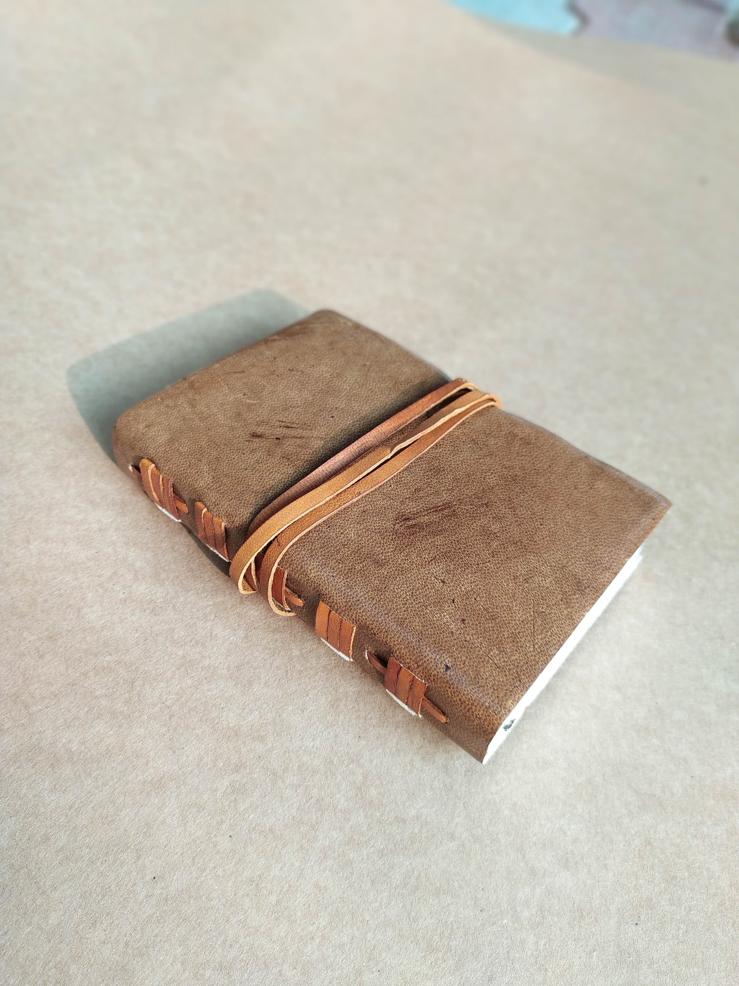Notizbuch 'Blanca' mit Ledereinband, braun, B 15 cm, T 10 cm, H 3 cm günstig bestellen