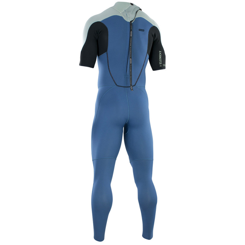 COMBINAISON ION SEEK ELEMENT 2/2 BACKZIP MANCHES COURTES BLEU