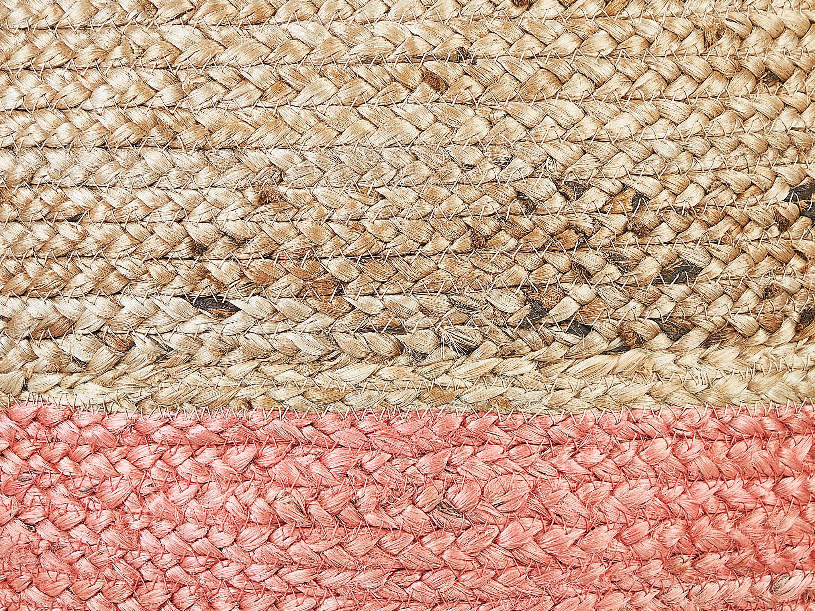 Poef DUKI Jute Roze