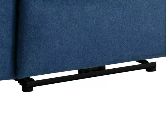 Fauteuil relax électrique en tissu bleu BUROLO
