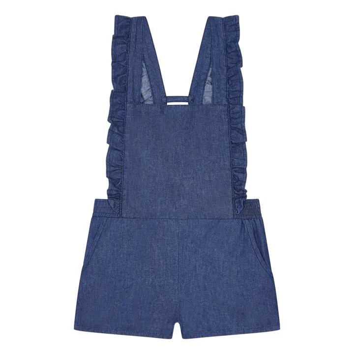 Emile et Ida Exclusivité Emile et Ida x Smallable - Combishort Chambray | Bleu jean