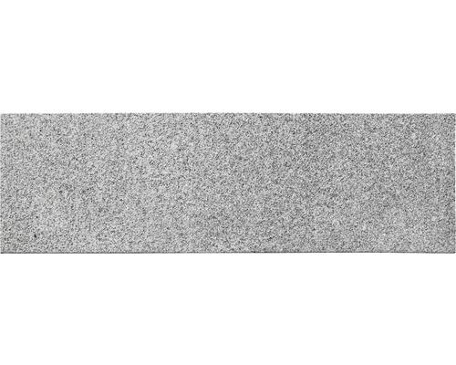 FLAIRSTONE Zwembadrand IJsland wit grijs recht 1 lange zijde afgerond 115 x 35 x 3 cm