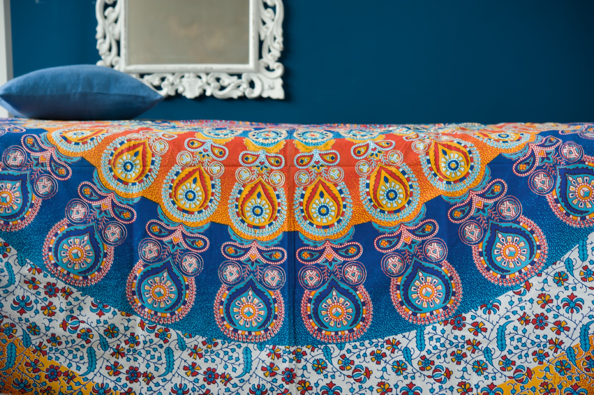 Tagesdecke 'Springtime', aus 100% Baumwolle, multicolor, L 210 cm, B 245 cm von fischer's lagerhaus