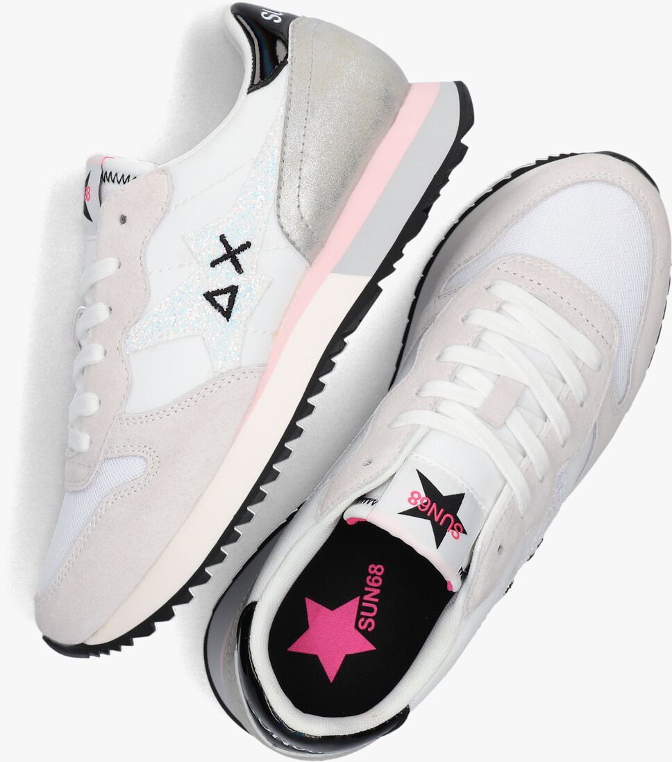 SUN68 witte sun68 lage sneakers stargirl glitter logo
