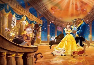 Disney Princess Puslespill Stresskoffert Skjønnheten og Udyret 1000 Brikker