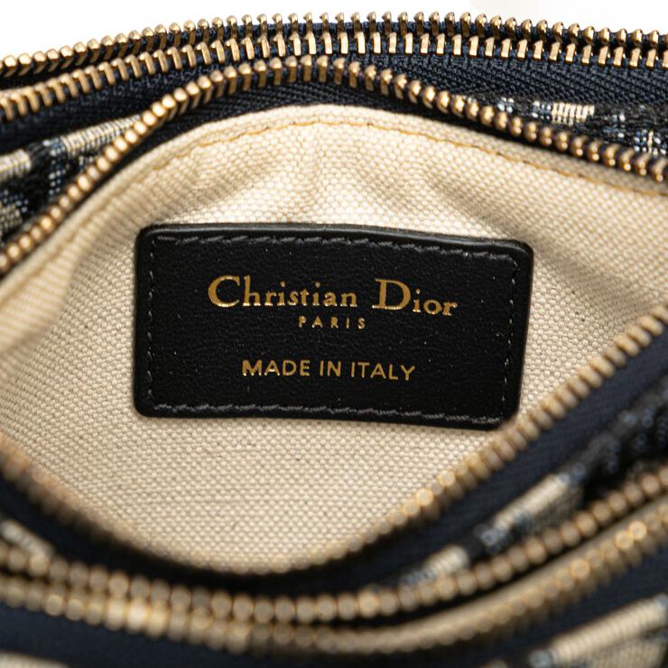 Dior Vintage Dior Saddle Bag Blue
