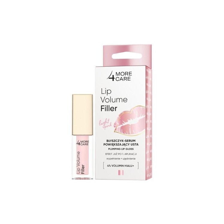 More 4 Care Lip Volume Filler Lipgloss – serum Light 4,8 Pink