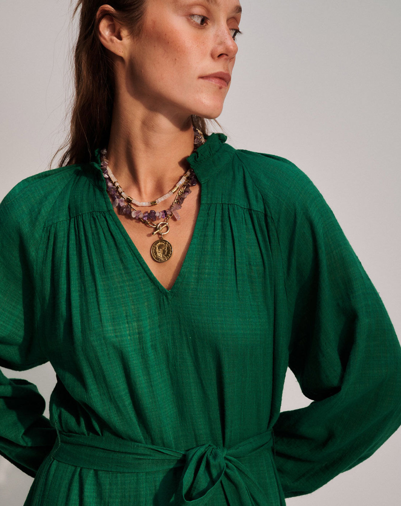 Stella Forest Robe à volants Olivia verte