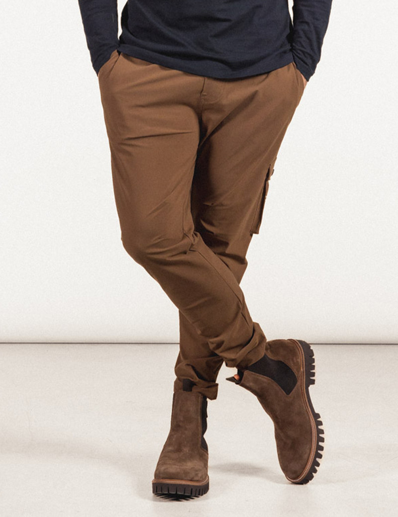 HBT BASICS | CHRIS CARGO PANTALON CAMEL