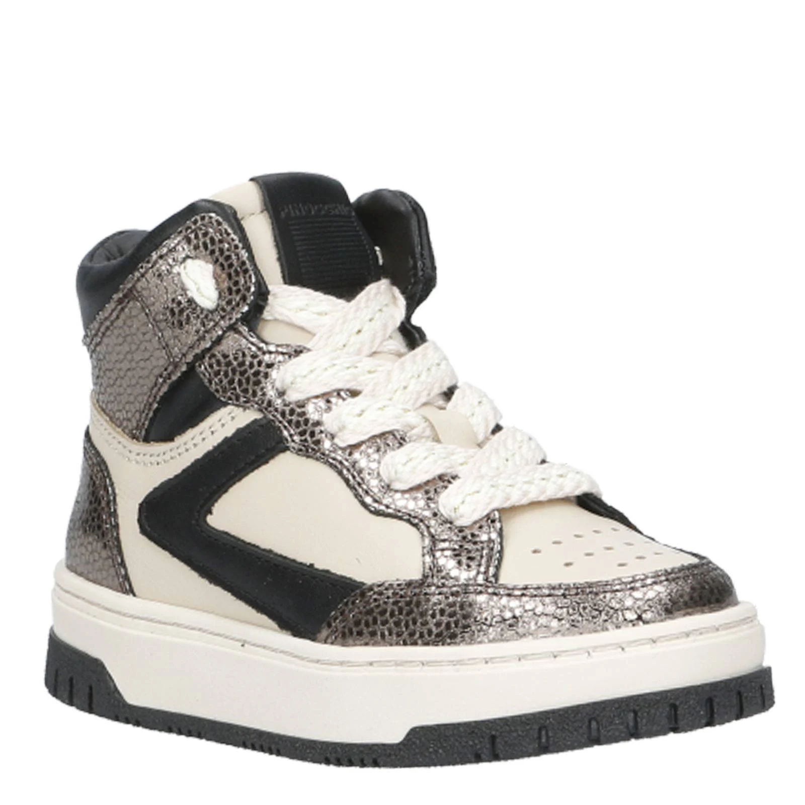 Pinocchio leren sneakers brons