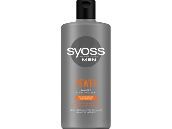 Syoss Men Power Shampoo shampoo for herrehår i vanlig 440ml