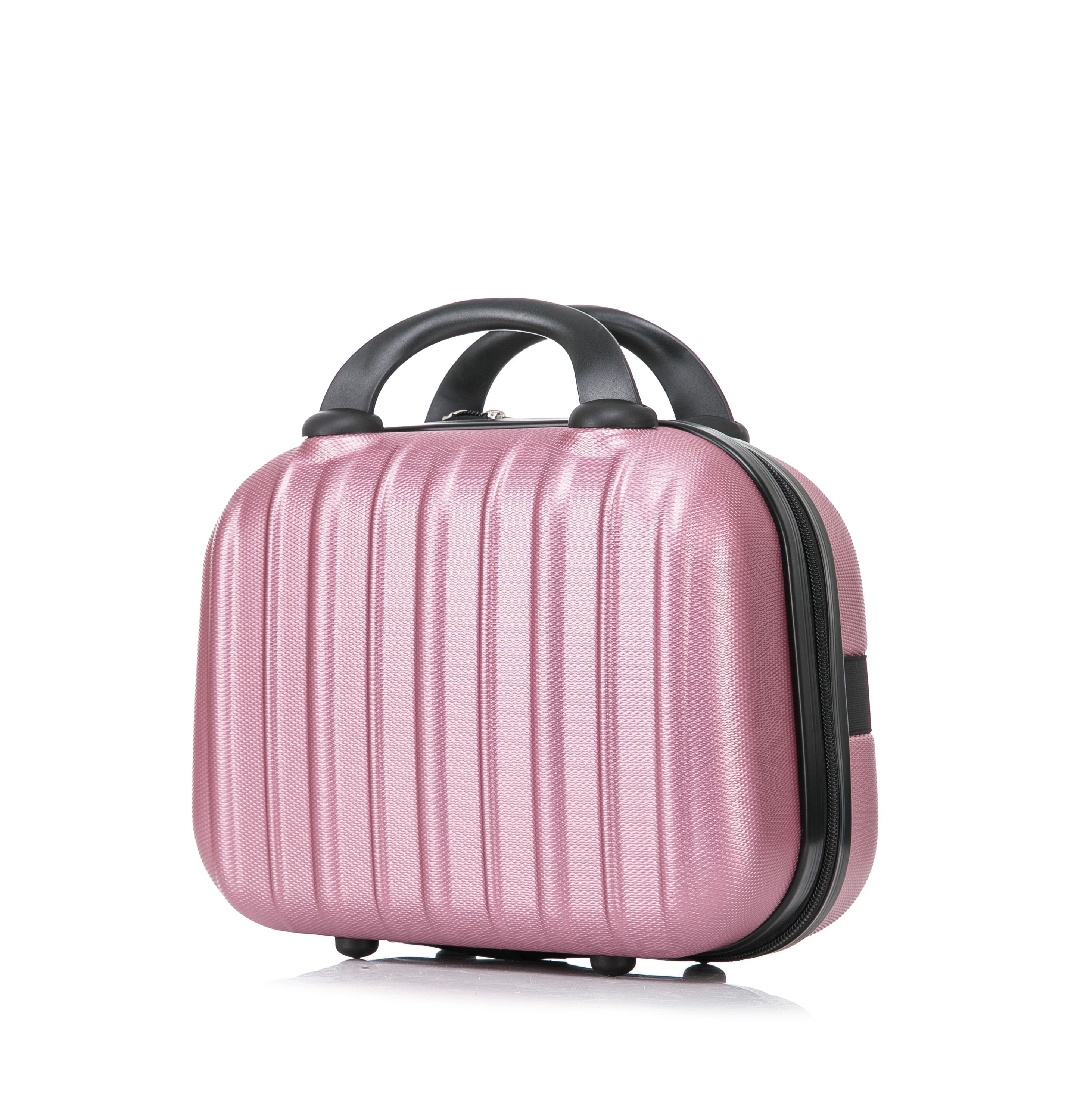 Reisekoffer Hartschalenkoffer LINN 5er Set rosa