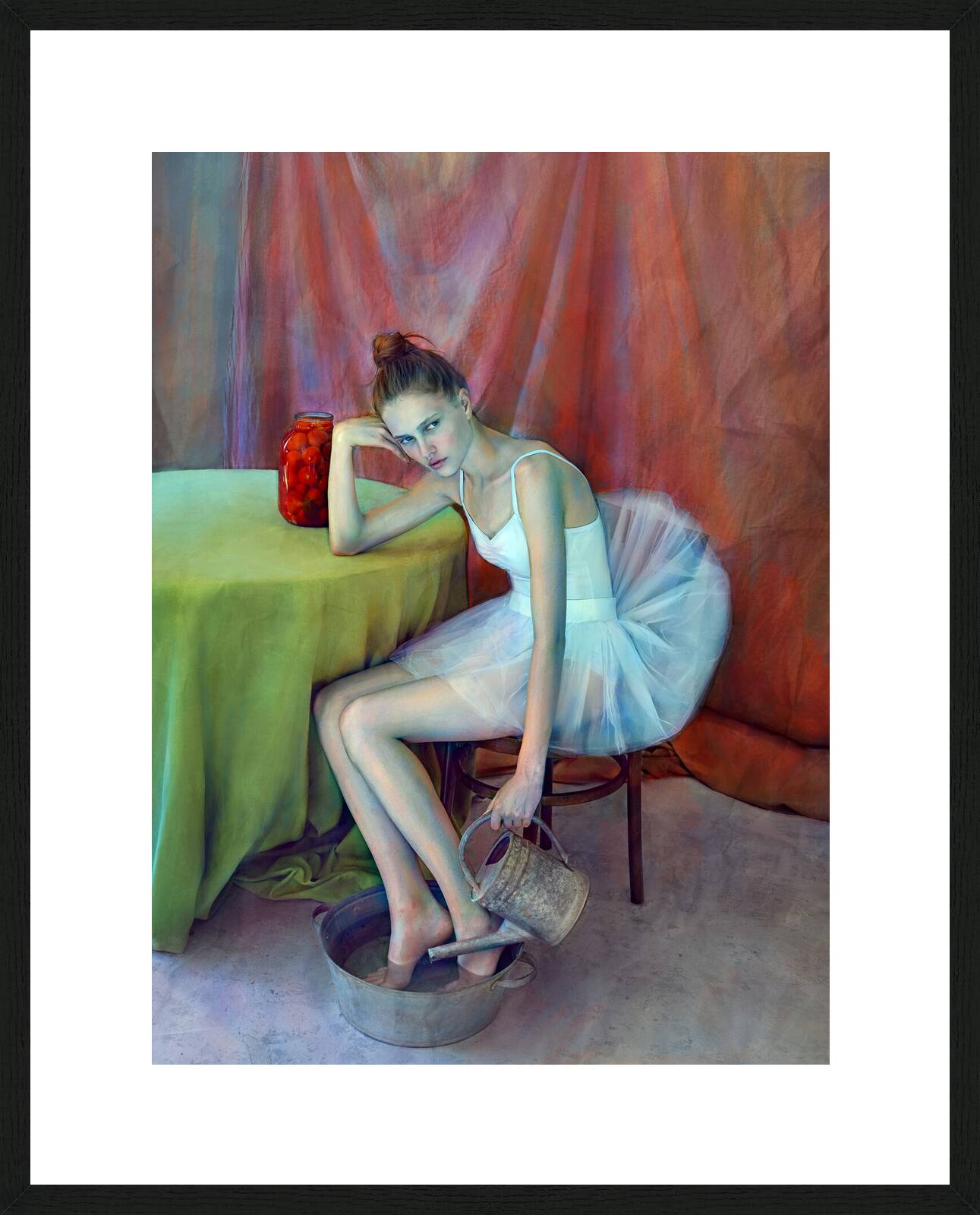 Ballerina on Red by Andrey Yakovlev & Lili Aleeva - Limited Edition. Edition of: 150. Signed.