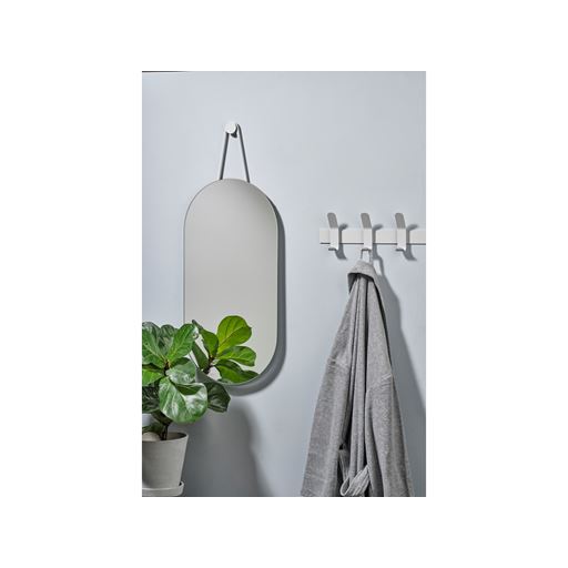 Zone A-Wall Mirror Vægspejl, Soft Grey, 0x60 cm