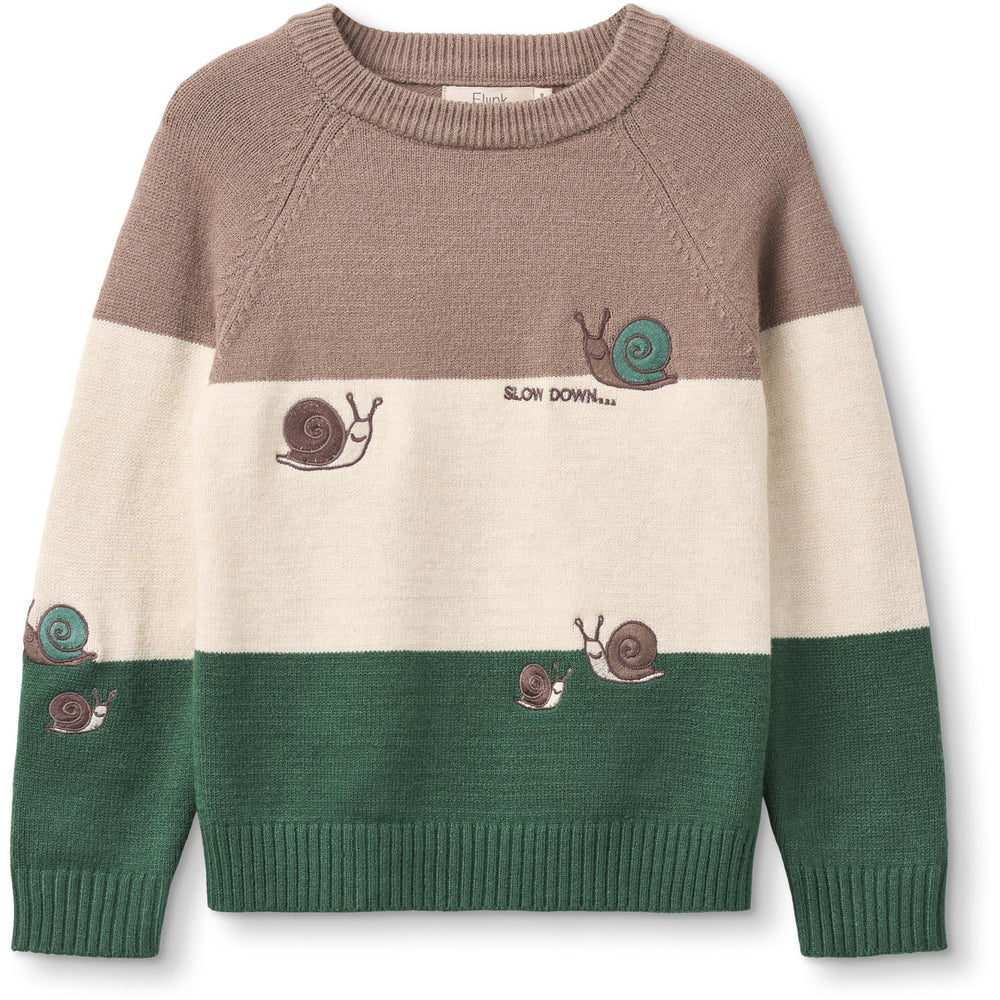 Køb Fliink Pine Bark Stripe Alon Snail Pullover