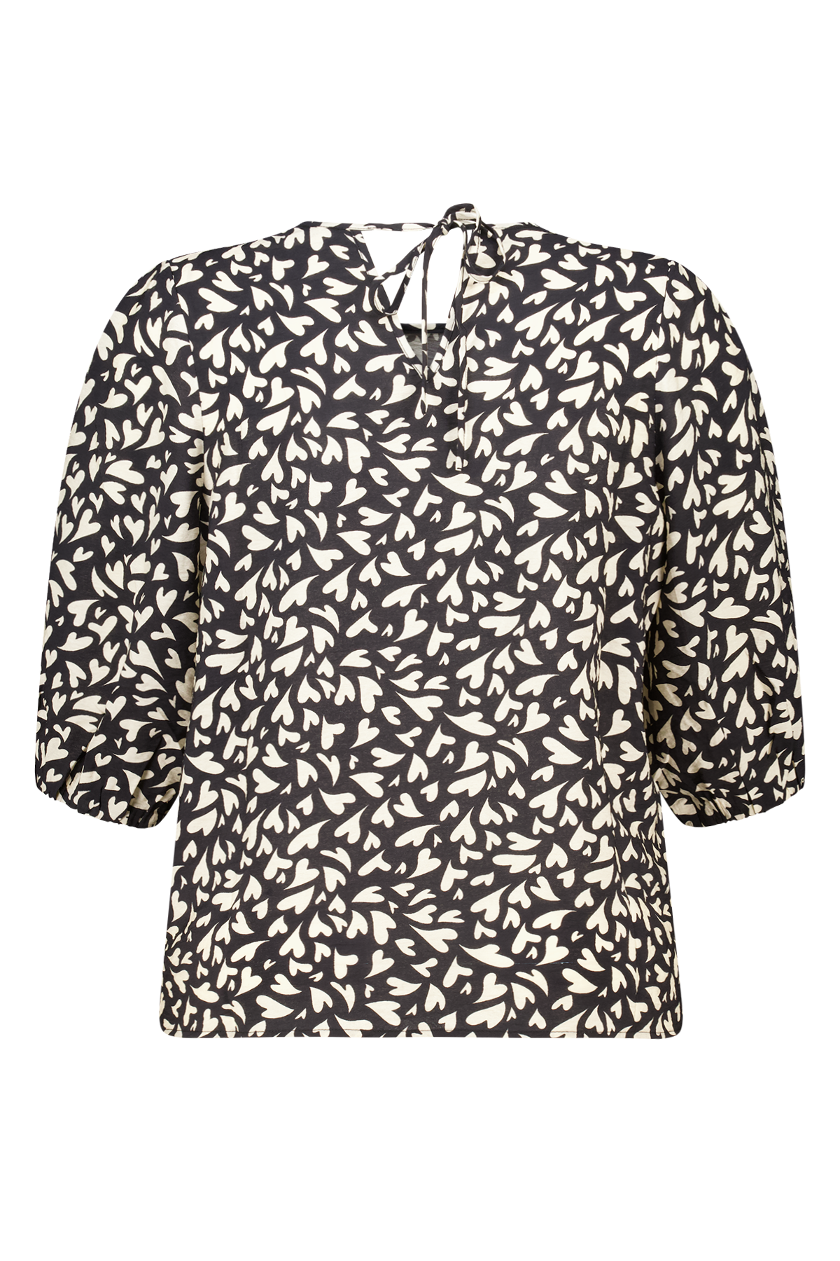 Blouse met print Multi zwart-wit