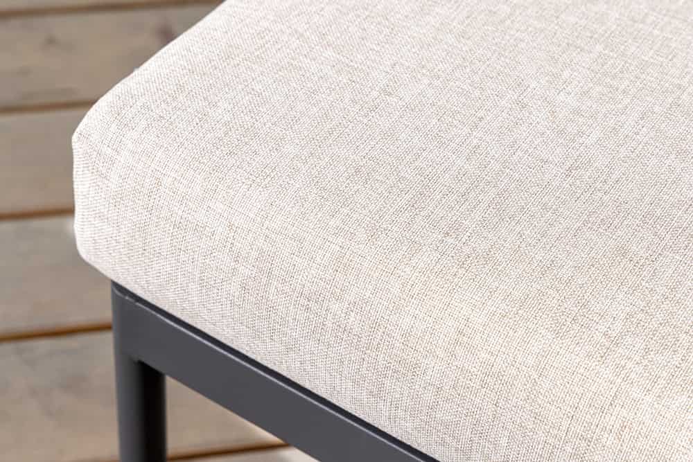 Outdoor Lounge Sitzgruppe MOBILE MODULAR 240cm anthrazit greige inkl. Kissen
