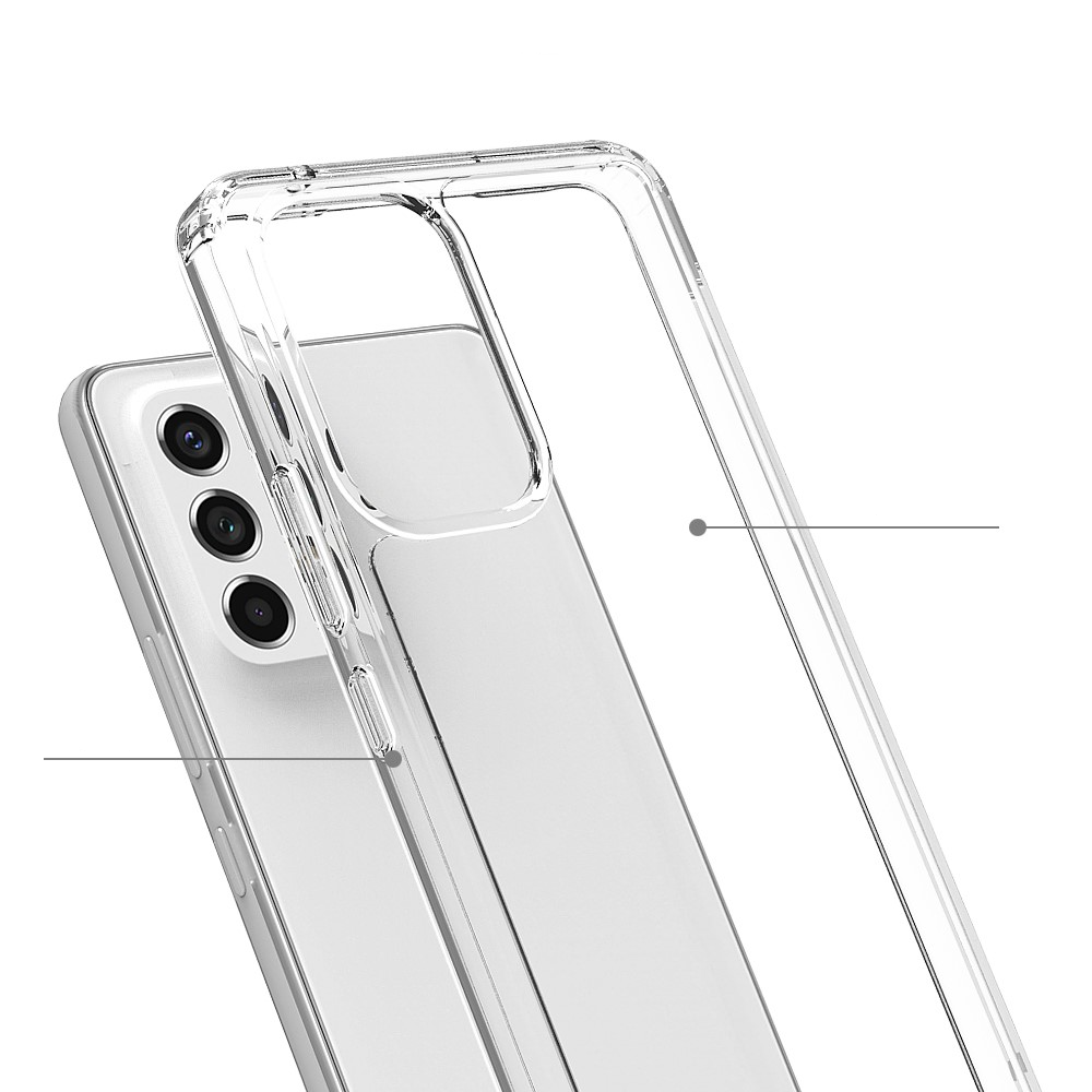 Samsung Galaxy A53 5G Hybrid Hülle TPU Bumper   Acryl Rückseite - Transparent