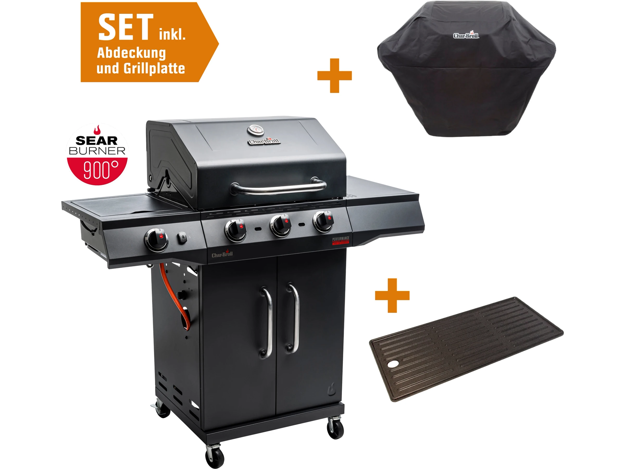 Char-Broil Gasgrill Performance Power Edition 3 mit 3 Brennern & TRU-Infrared