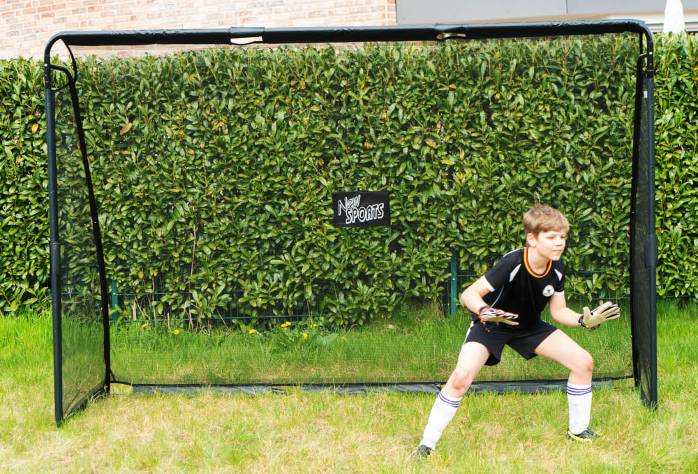 New Sports Fußballtor mit engmaschigem Netz, 300x200x90 cm