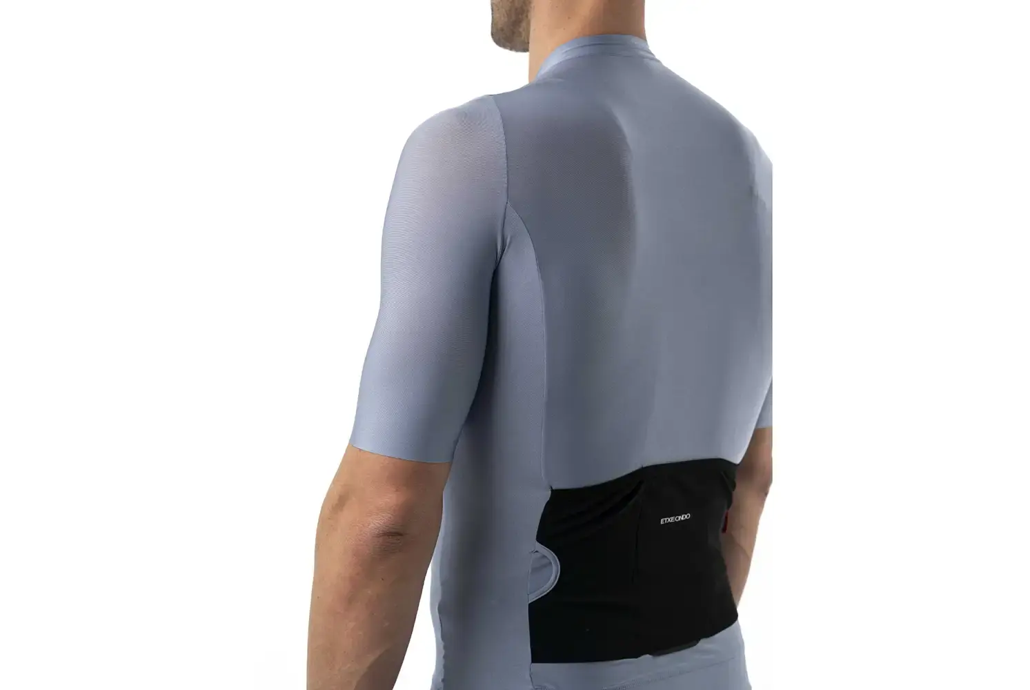 Etxeondo Alde Metalic Fietsshirt Korte Mouwen Parel Grijs Heren