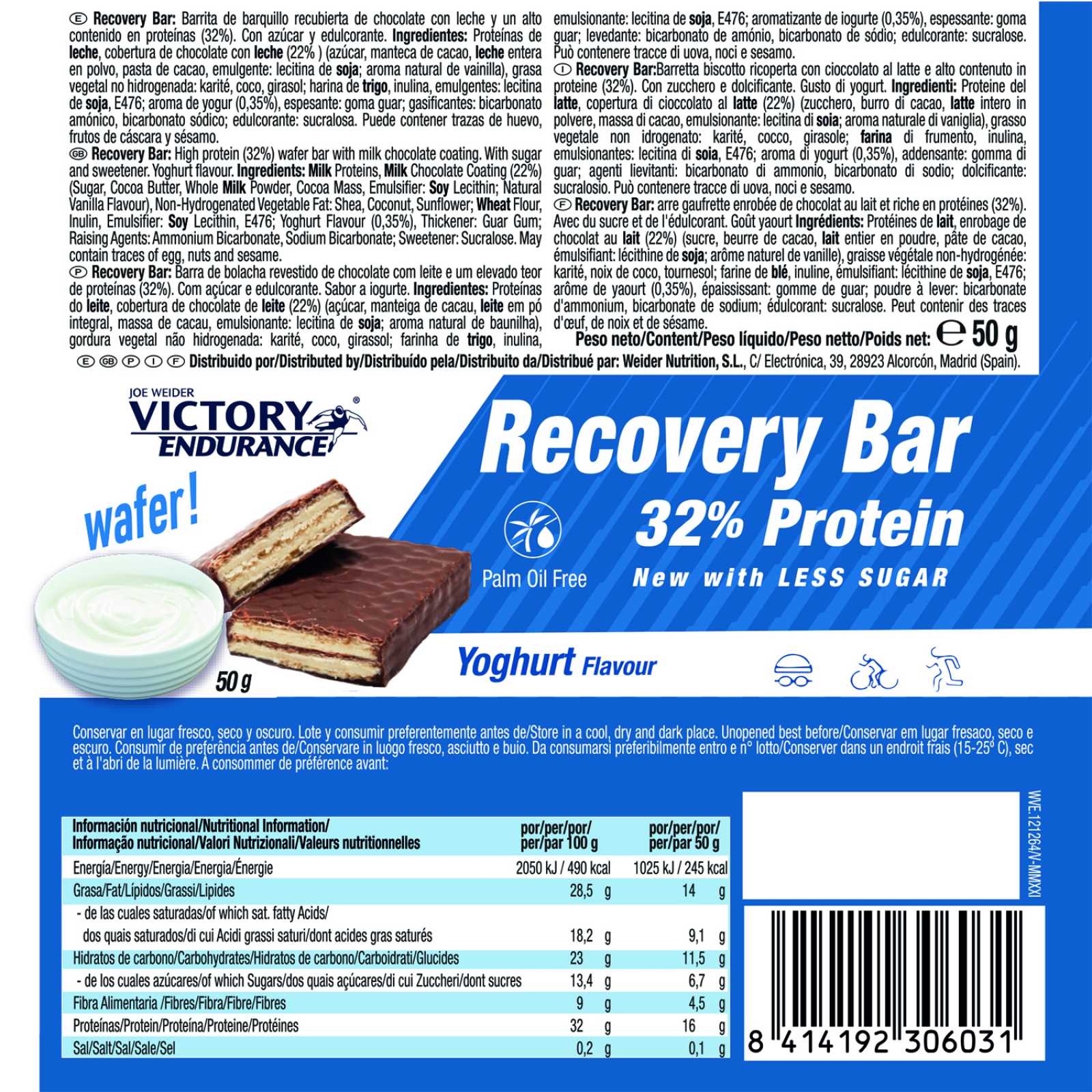 Barra de recuperação Victory Endurance 35g