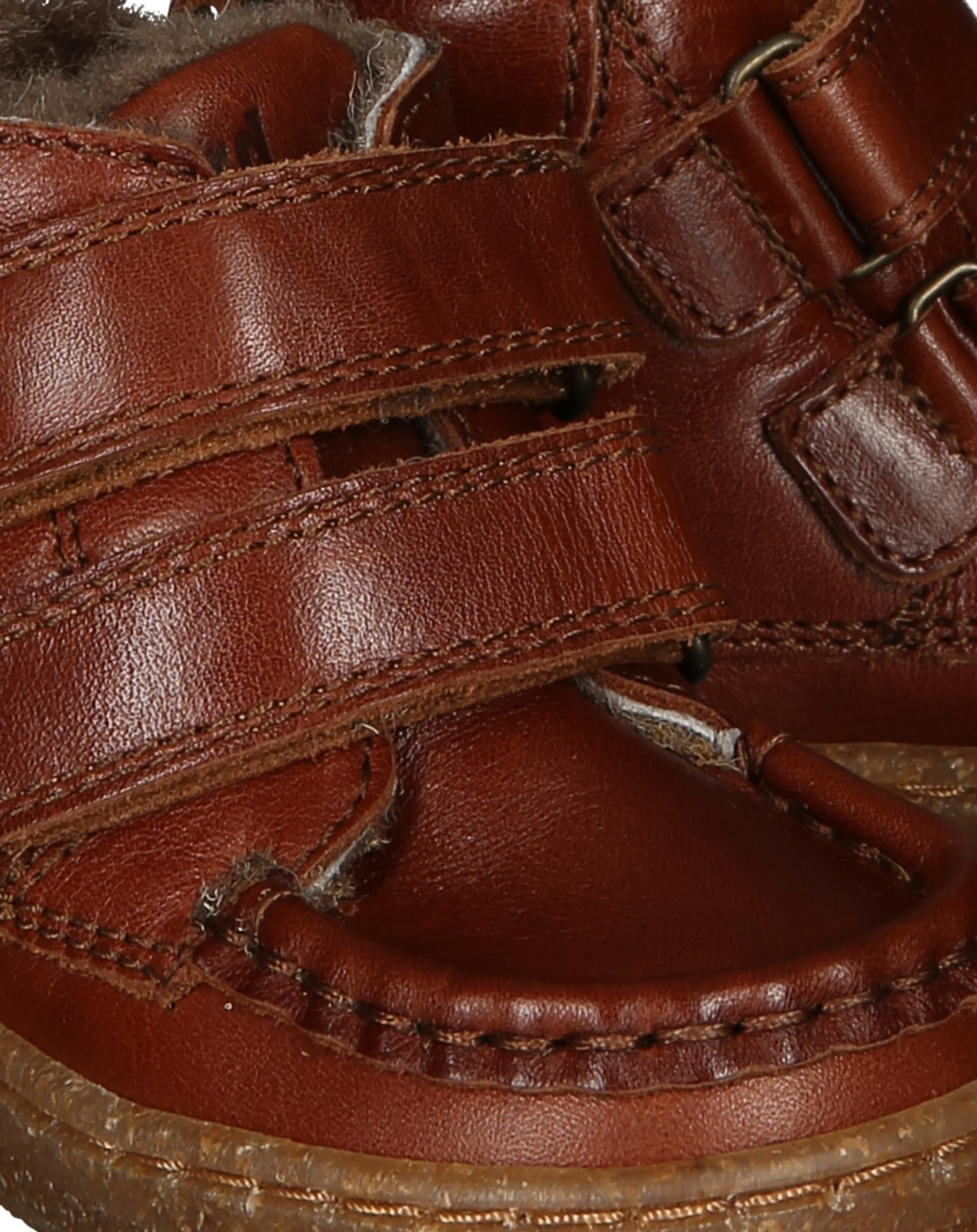 Lauflern-Boots AKSEL VELCRO gefüttert in brandy