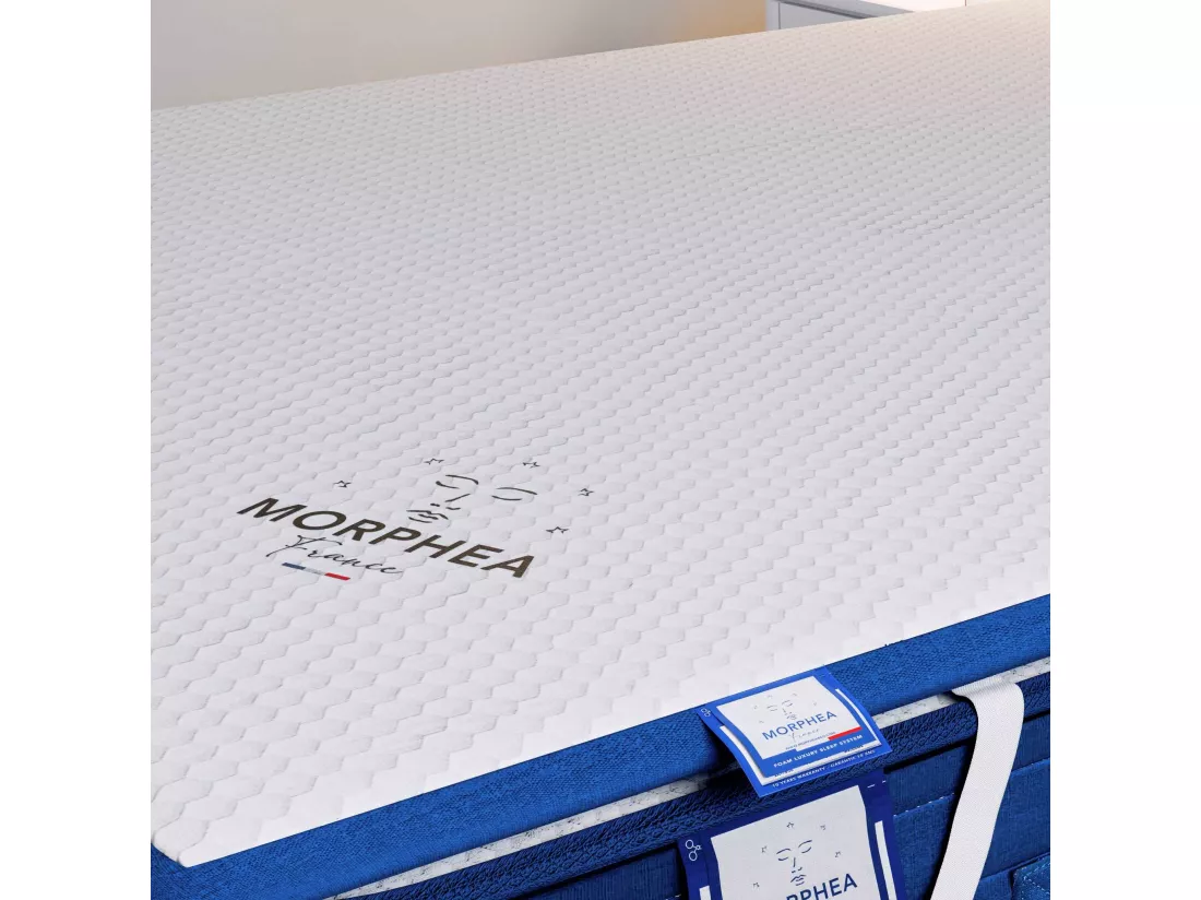 Surmatelas 200x200x5cm CLOUDY Premium - Gel à Mémoire de Forme et Tissu Respirant - Soutien très moelleux - Morphea