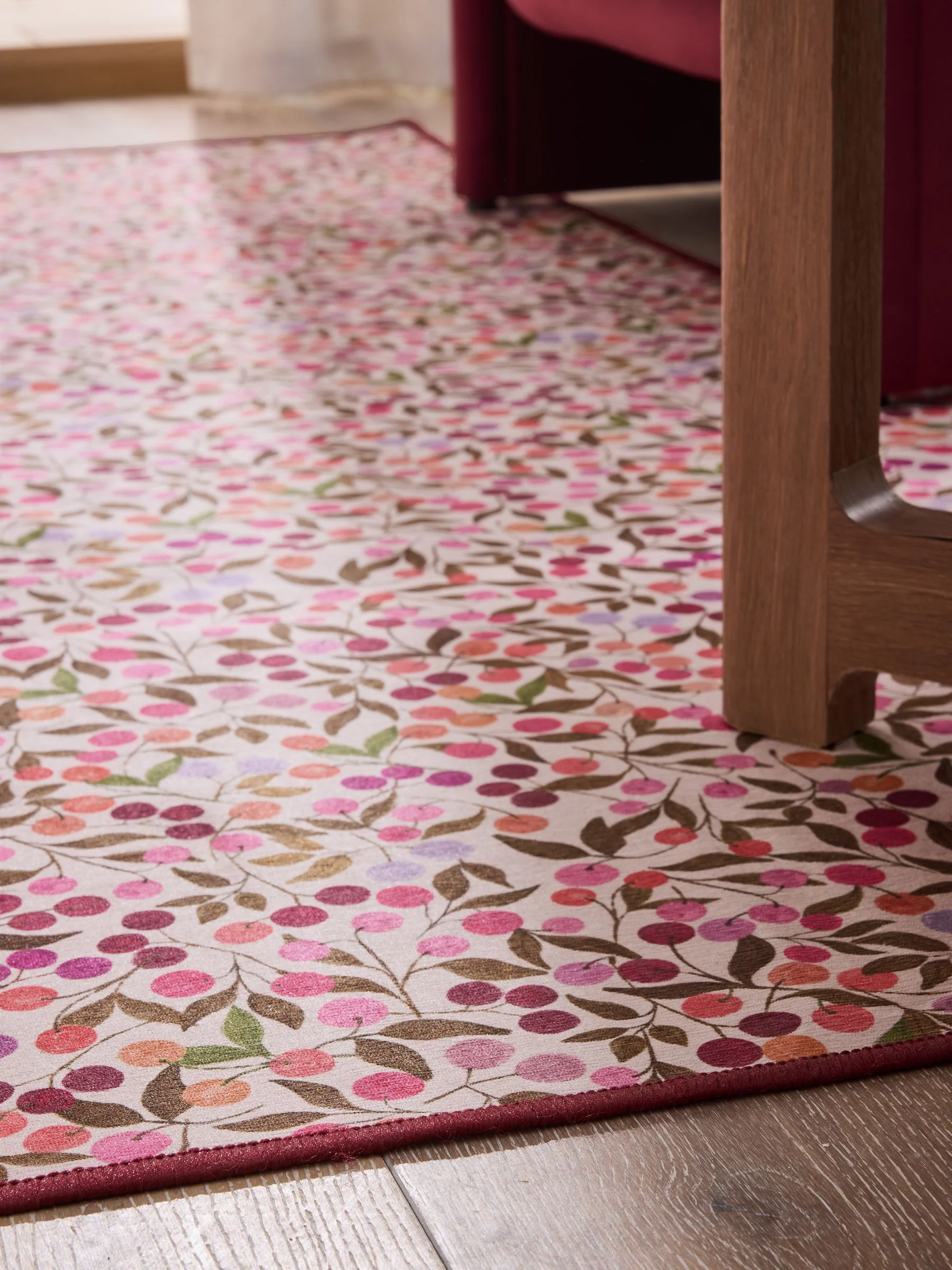 Washable Seasonal Berries Rug