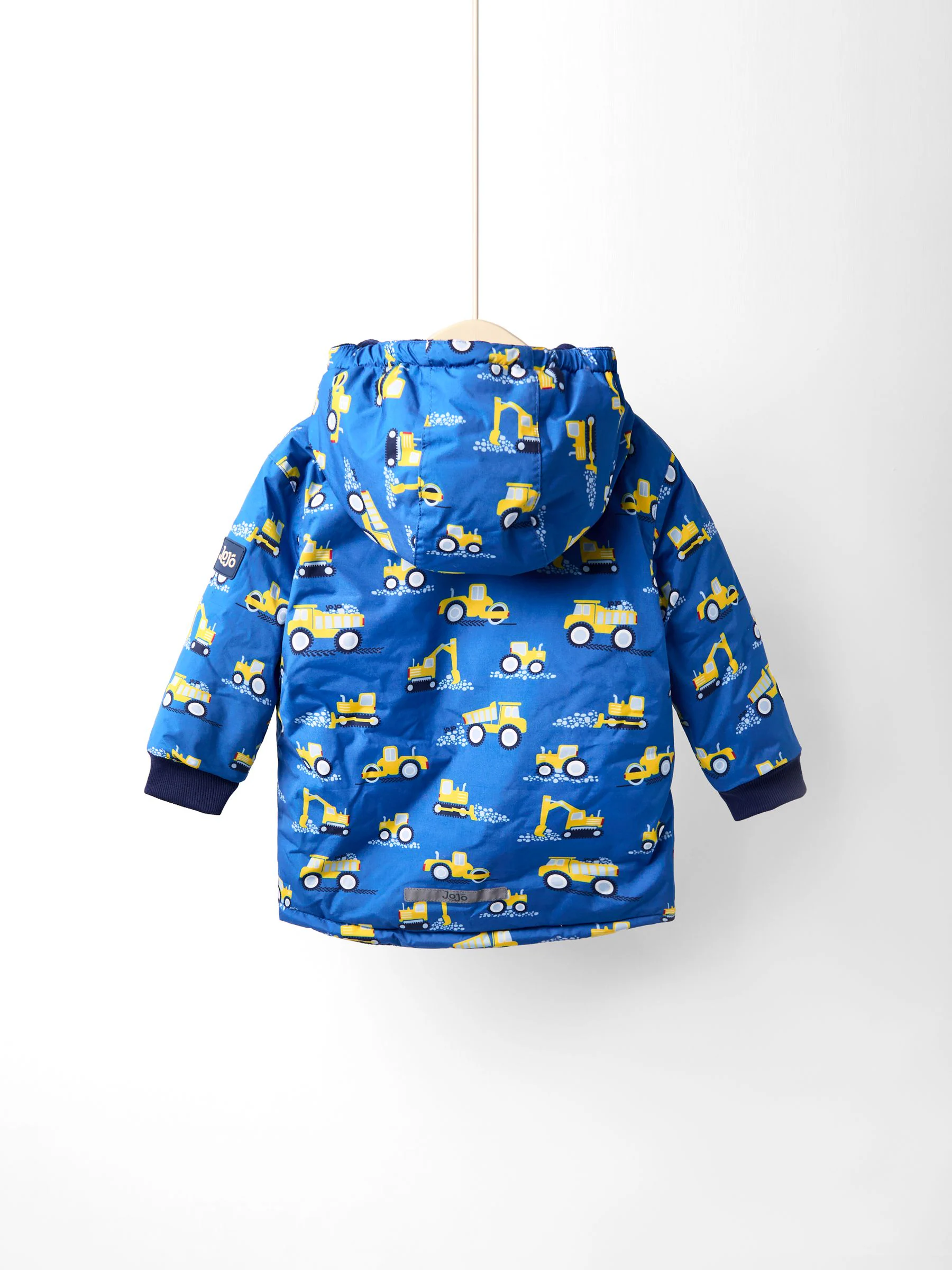 Blauw vervoersmiddel - JoJo Maman Bébé omkeerbaar jack met fleece voering
