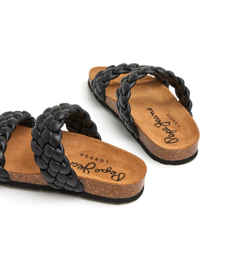 Sandálias Pepe Jeans Oban Double pretas