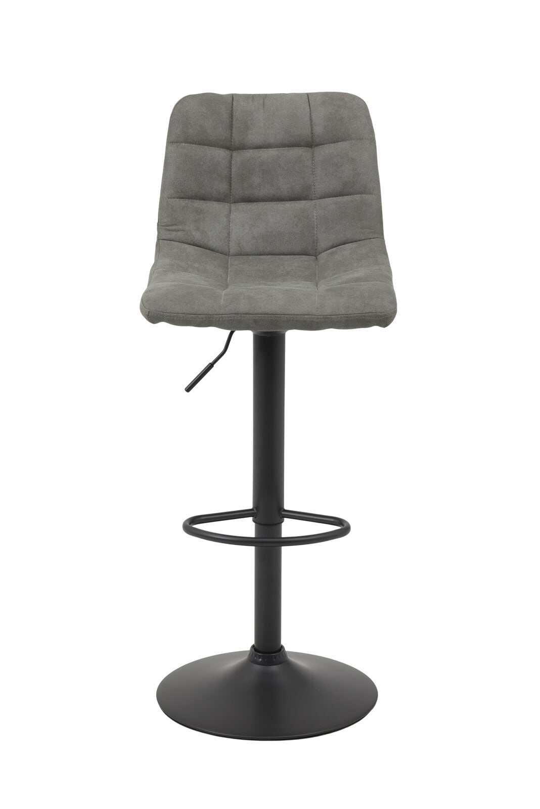 Barhocker Yvonne Stoffbezug Vintage Grau 43x91x44 cm