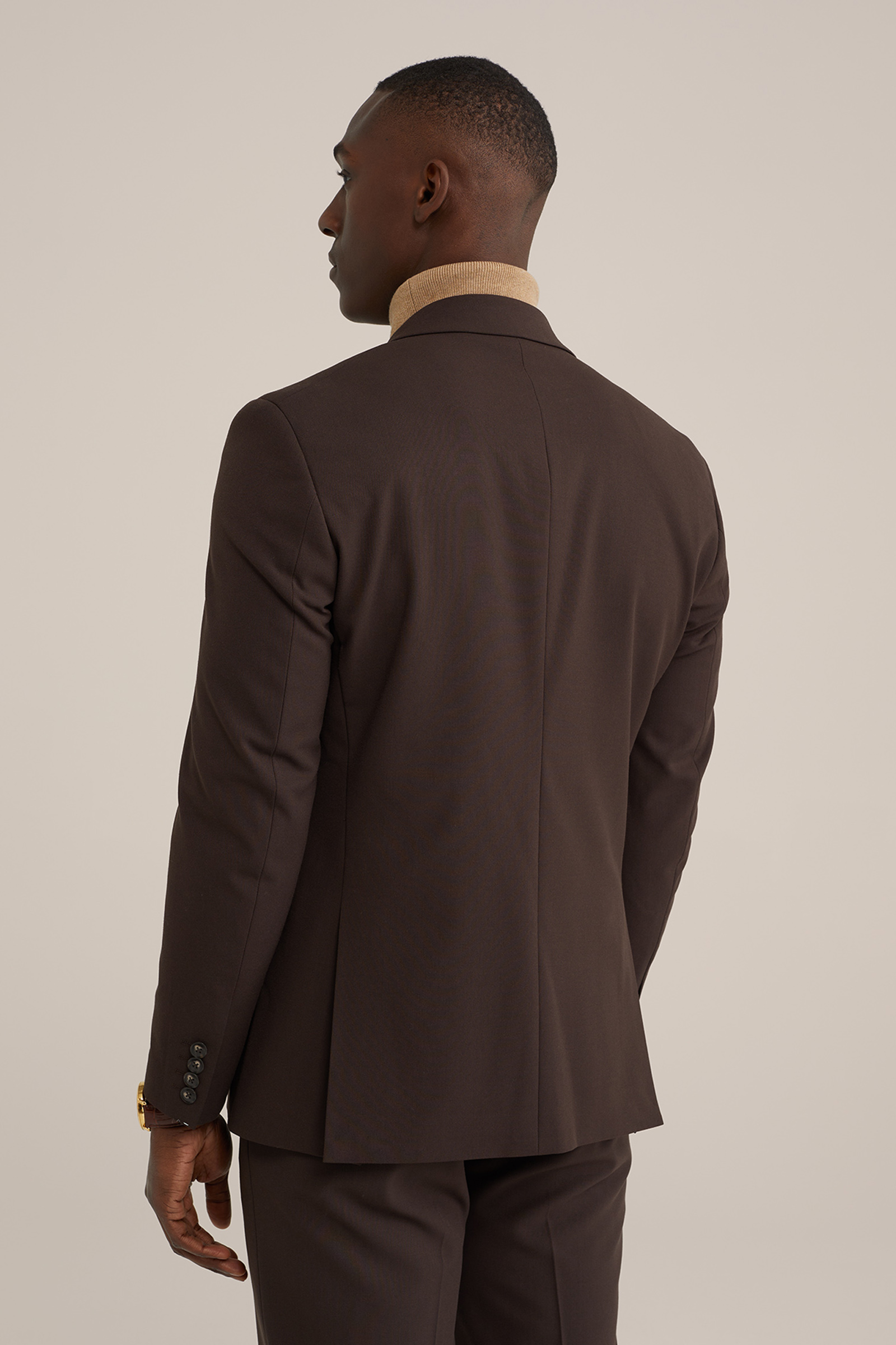 slim fit blazer Fundamentals Roestbruin