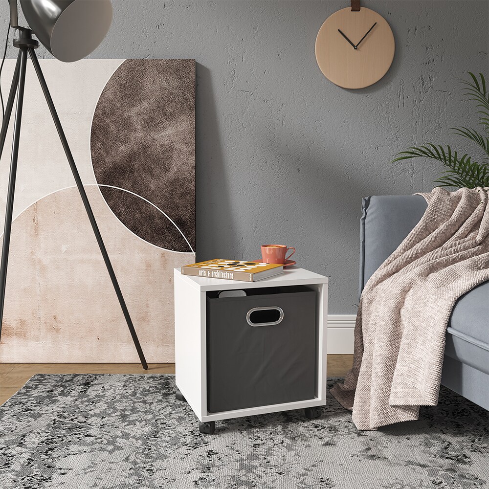 Vicco Rollcontainer für Faltbox Bürocontainer 1 Fach Aktenregal Büroregal Regal