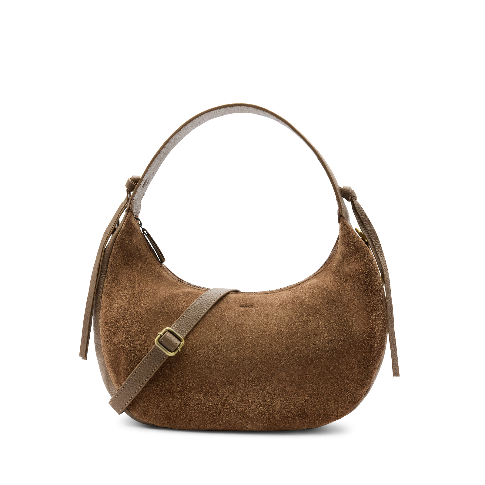 Taupe suède handtas